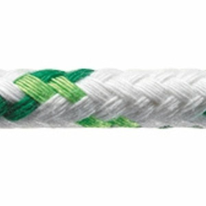 Robline Neptun 500 Skøde tov, 6mm, 700kg, Hvid/Grøn - 1 mtr
