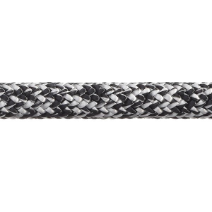 Robline Admiral 7000 Dyneema fald, 6mm, 2300kg, Sort/Hvid - 1 mtr