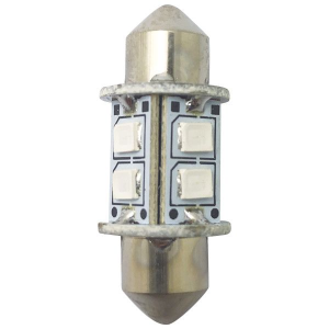 1852 LED navigations pinolpære 31mm 10-36Vdc grøn, 2 stk