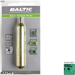 33g CO2 Cylinder m. clips - BALTIC 2433