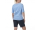 Musto stribet t-shirt til kvinder - hvid/ lys blå str. 8 (str. 36) 