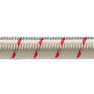 Robline elastik snor 3 mm hvid/rød