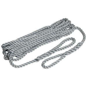 Robline fenderline grå 3-slået 2pak 6mm x 1,5m