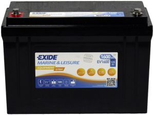Exide lithium batteri EV1600, 12V.,125AH, 1600wh.
