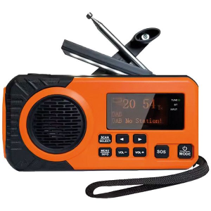 Nødradio med DAB+/FM og solcelle