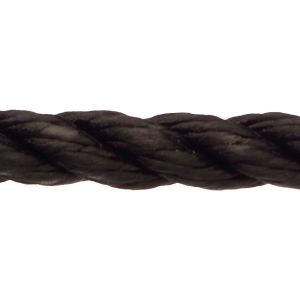 Robline Cormoran Fortøjningsline, 6mm, 500kg, Sort - 1 mtr