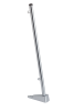 Flagstang 13mm. 50cm. Forniklet messing u./fod