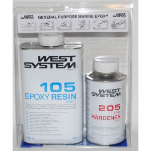 WestSystem A-Pakke 1,2 kg. 105/205  Hurtig