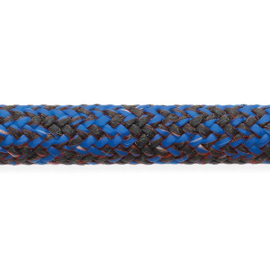 Robline Sirius XTS Dyneema Cruising, 6mm, 1340kg, Blå/Sort/Hvid - 1m