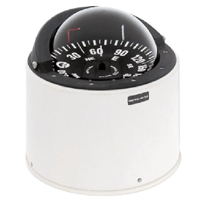 Riviera piedestal kompas White Star 5", hvid/sort