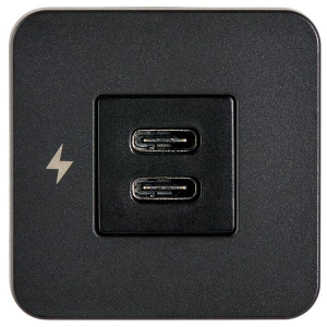 Scanstrut Tile indbygningstik USB-C & USB-C sort