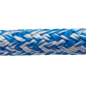 Robline Globe Pro Robtec fald, 6mm, 2000kg, Hvid/Blå - 1 mtr