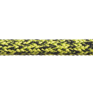 Robline Admiral 7000 Dyneema fald, 6mm, 2300kg, Sort/Gul - 1 mtr