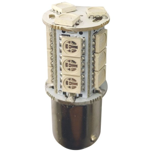 1852 LED lanternepære BAY15D Ø18x37mm 10-36Vdc grøn, 2 stk